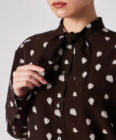 Paul Smith Graphic Strawberry ボウタイ ブラウス
