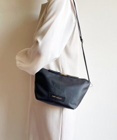 Hekhèr Le Style de Vie 新型追加【日本製 / 汚れにくい】PUコートコットンキャンバス×牛革付属 ショルダーバッグ