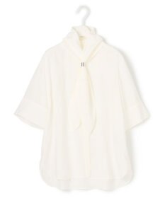 ICB L 【接触冷感・UVケア・洗える】 レーヨンコンパクトローン ボウタイシャツ