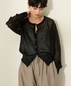 AMERICAN HOLIC シアークルーネックニットカーディガン