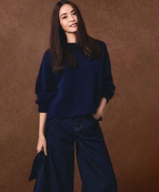 23区 【滝沢眞規子さん着用/RED CARD TOKYO×23区】 センタープレス デニム ワイド パンツ