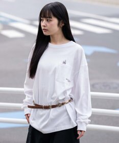 WEGO 【ユニセックス着用ITEM】ポケット刺繍BIG　T（長袖）