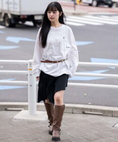 WEGO 【ユニセックス着用ITEM】ポケット刺繍BIG　T（長袖）