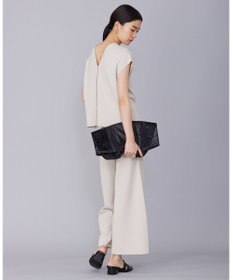 ICB 【洗える】ハイゲージスムース スリーブレスプルオーバー