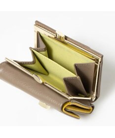 UNBILLION perche カラーコンビ3つ折り外ガマウォレット