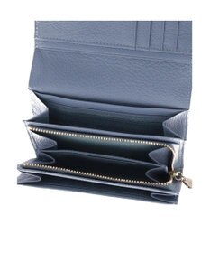 LANVIN en Bleu メラニー 二つ折り中Lファスナー財布