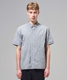 JOSEPH HOMME 【新素材】ランダムプリーツワッシャー　レギュラーカラー半袖シャツ