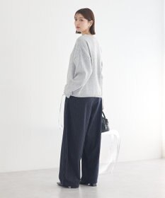 earth music&ecology サイドリボンカシュクールニット