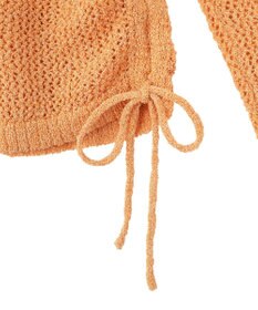 Green Parks サイドシャーリング透かし編みニットプルオーハ