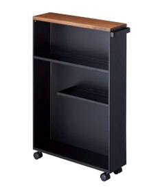 tower ハンドル付きスリムトイレラック タワー ブラック