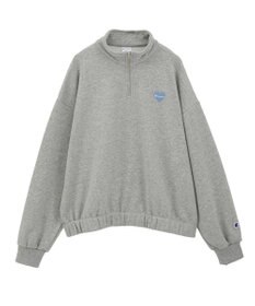 earth music&ecology Ｃｈａｍｐｉｏｎ×ｅｍａｅハーフジップハートスウェット