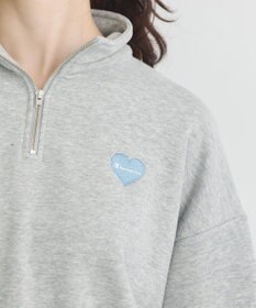 earth music&ecology Ｃｈａｍｐｉｏｎ×ｅｍａｅハーフジップハートスウェット