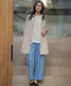 J.PRESS LADIES L ドライツイルストレッチ ステンカラー コート