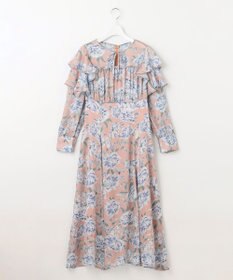 Feroux 【洗える】フラワープリント ワンピース