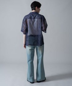 WEGO メッシュパターンオープンカラーシャツ（SS）