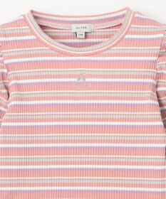 ANY KIDS 七分袖 テレコボーダー Tシャツ