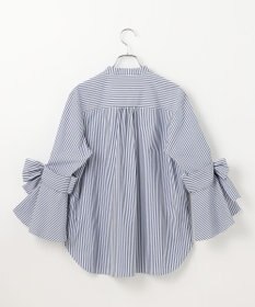 #Newans 【洗濯機可能/シワになりにくい】リボンカフスブラウス