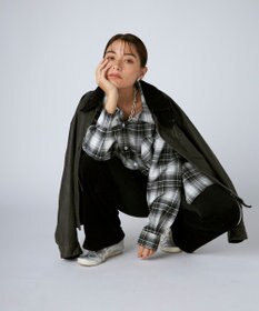 OP／FILA 【Kappa】ボックスシルエット ベロアトラックパンツ