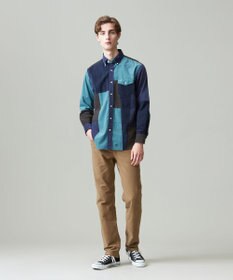 J.PRESS MEN コーデュロイパッチワークシャツ