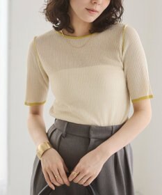 WEGO 【ANGIE VINTAGE】配色デザインリブニット