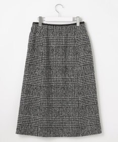 J.PRESS LADIES ウールシルクツイードグレンチェック スカート