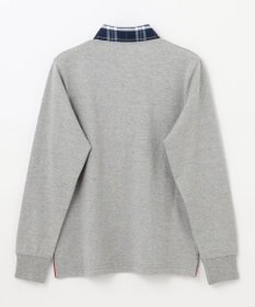 J.PRESS KIDS 【140-170cm】柄襟ラガー 長袖ポロシャツ