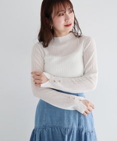 Green Parks ｄａｚｚｌｉｎ　シアーリブニットプルオーバー