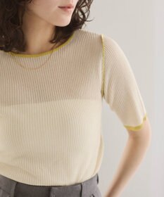 WEGO 【ANGIE VINTAGE】配色デザインリブニット