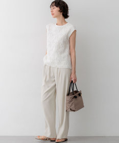 23区 【先行予約】コードエンブロイダリージャージー フレンチスリーブ カットソー