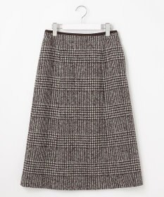 J.PRESS LADIES ウールシルクツイードグレンチェック スカート