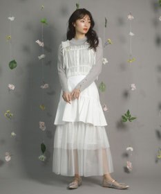 Green Parks ｄａｚｚｌｉｎ　シアーリブニットプルオーバー