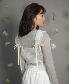 Green Parks ｄａｚｚｌｉｎ　シアーリブニットプルオーバー