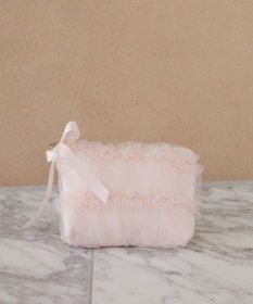 Maison de FLEUR チュールフリルポーチ