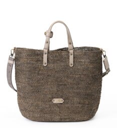 IBIZA ラフィア　2WAYバッグ（草木染め）