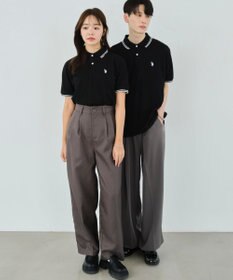 WEGO 【ユニセックス着用ITEM/SMLサイズ展開】別注USPOLOラインポロシャツ