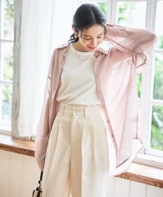 WEGO 【シワになりにくい/手洗い可】シアーBIGシャツ