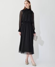 23区 S 【APPLAUDIR】シアードットフロッキー ドレス