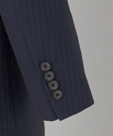 GOTAIRIKU 【御幸毛織】Superio160 ウールモヘヤシルクカシミヤ　スーツ（ネイビーストライプ）