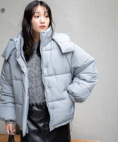 WEGO 【フード取り外し可能】2WAYパテッドジャケット