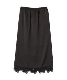 earth music&ecology サテンレーススカート
