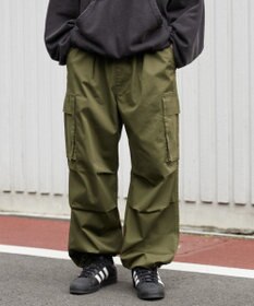 WEGO 【ウエストゴム】イージーワイドカーゴパンツ