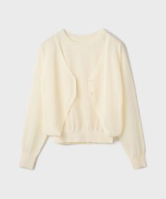 GRACE CONTINENTAL レイヤードニットトップ