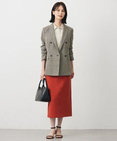 J.PRESS LADIES L モナベールツイル チェック ダブル ジャケット