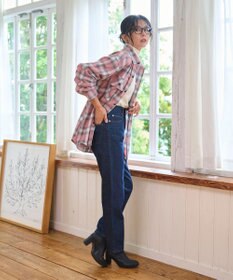 WEGO 【2025年秋冬新作/SMLサイズ展開/ユニセックス着用ITEM】オンブレチェックネルシャツ（LS）