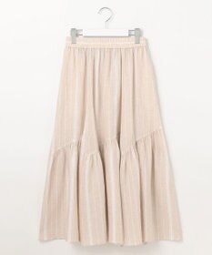 23区 【洗える】LIBECO ティアード スカート