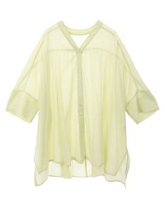 AMERICAN HOLIC 【接触冷感】Ｖネックシアー半袖ＢＩＧシャツ