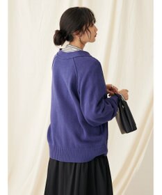 CRAFT STANDARD BOUTIQUE Ｖネックアウトリンキングカーディガン