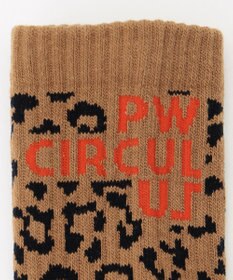 PW CIRCULUS 【WOMEN】【土踏まずをサポート】ロゴ ミドルソックス