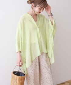 AMERICAN HOLIC 【接触冷感】Ｖネックシアー半袖ＢＩＧシャツ