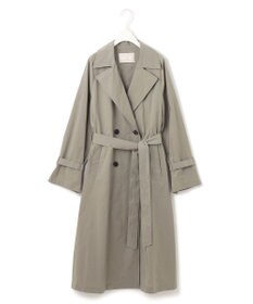 ICB L 【撥水加工】メモリーストレッチタフタ トレンチコート